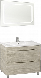Водолей Мебель для ванной Adel 100 ореховый дубослив светлый – фотография-1